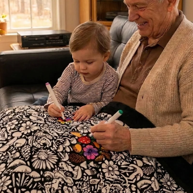Colouring blanket