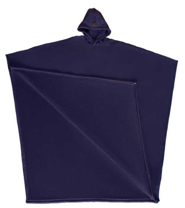 Purple Hoodly hoodie blanket laid flat